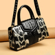 luxury new crocodile cowhide women's high quality leather bag large capacity female one shoulder handbag boston pillow bag