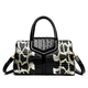 luxury new crocodile cowhide women's high quality leather bag large capacity female one shoulder handbag boston pillow bag