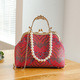 lace women's handbag chain shoulder bag vintage chinese style wedding party shell crossbody bag elegant advanced messenger bag