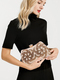 Elegant Beaded Pearl Evening Clutch Bag With Rhinestones