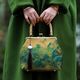 classic nature green bag vintage bags women tote women's handbags fringe bag original handmade mother gift lady bags chain strap