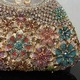 daisy flower rhinestone tote bag crystal women evening bags luxury designer party banquet clutch purse fashion diamone handbag
