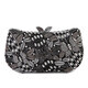 Women Evening Party Handbag Butterfly Crystal Clutch Bridal Purse