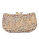 Women Evening Party Handbag Butterfly Crystal Clutch Bridal Purse