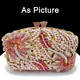 Gold Diamond Evening Clutch Bag With Swarovski Stones