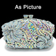 Gold Diamond Evening Clutch Bag With Swarovski Stones