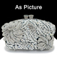 Gold Diamond Evening Clutch Bag With Swarovski Stones