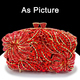 Gold Diamond Evening Clutch Bag With Swarovski Stones