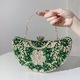 shiny and fashion rhinestone flower mental handle women evening party bag