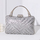 Rhinestone Clutch Handbag With Top Handle Sparkly Evening Wedding Purse