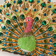 gorgeous peacock crystal evening bags women sparkling classy half round diamond purses and handbags wedding party