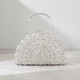 gorgeous peacock crystal evening bags women sparkling classy half round diamond purses and handbags wedding party