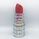 lipstick women luxury evening clutch rhinestone dinner clutch designer handbags for female crystal banquet party bag metal chain