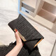 Glitter Envelope Handbag - Shiny Gold Folded Long Clutch Purse