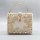 heary hollow metal gold flower crystal evening clutch bag women purses and handbags luxury designer wedding party travel nice wa