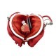 Women’S Rose Flower Handbag Satin Top Handle Bridal Evening Clutch Purse