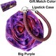 Women’S Rose Flower Handbag Satin Top Handle Bridal Evening Clutch Purse