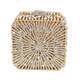 female banquet party purse luxury crystal clutch bag box metal frame chain women evening bag girl golden handbags sc228