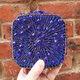 female banquet party purse luxury crystal clutch bag box metal frame chain women evening bag girl golden handbags sc228