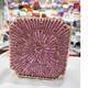 female banquet party purse luxury crystal clutch bag box metal frame chain women evening bag girl golden handbags sc228