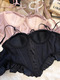 Satin Lace Corset Top With Fishbone Underwire Bra