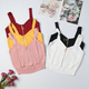 solid slim crop top women summer t-shirt elastic camis women zipper fly camisoles knit backless off shoulder tops