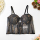 c00lady mesh camisole women's outerwear new fashion sleeveless tube top corset bra cropped tops