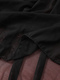 Transparent Black Lace Babydoll And Panties Sleepwear Set