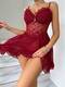 Women's Solid Color V-Neck Sleeveless Silk Nightdress Sleepwear