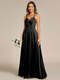 romantic frenulum knotting halter neckline bridesmaid dresses