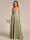 romantic frenulum knotting halter neckline bridesmaid dresses