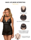 Women's Black Sheer Babydoll Lingerie With Thong