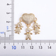 nidin fashion son daughter heart gold color cubic zirconia family girl boy pendant necklace copper chain jewelry for mother gift