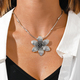 aihua bohemia turquoise stone necklace for women chokers collier femme handmade ethnic pendants necklaces statement jewelry