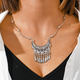 aihua bohemia turquoise stone necklace for women chokers collier femme handmade ethnic pendants necklaces statement jewelry