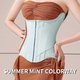 miiow u-shaped waist trainer corset women buttoned shapers breast lifted waist trainer steel bone slimming women's shapewear