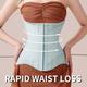 miiow u-shaped waist trainer corset women buttoned shapers breast lifted waist trainer steel bone slimming women's shapewear