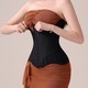 miiow u-shaped waist trainer corset women buttoned shapers breast lifted waist trainer steel bone slimming women's shapewear
