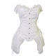 Overbust Victorian Corset Steampunk Elegant Wedding Bustier Burlesque Dress Y Satin Gothic With Tulle