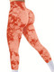 Damen High Waist nahtlose Batik-Yoga-Hose