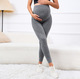 Elastische High Waist Umstands-Leggings Mit Bauchstütze