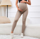 Elastische High Waist Umstands-Leggings Mit Bauchstütze