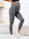 Elastische High Waist Umstands-Leggings Mit Bauchstütze