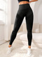 Damen High Waisted Elastische Fitness Yoga Jogging-Hose