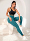Damen High Waisted Elastische Fitness Yoga Jogging-Hose