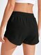 women's Elastic Yoga Running Workout Shorts Leggings