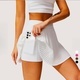 Damen Plissierter Tennisrock Mit Innentasche