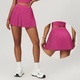 Damen Plissierter Tennisrock Mit Innentasche