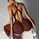 scrunch Butt Leopard Print Backless Yoga Jumpsuit