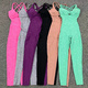 Verstellbarer Damen Yoga Jumpsuit Mit Leggings Fitness-Set